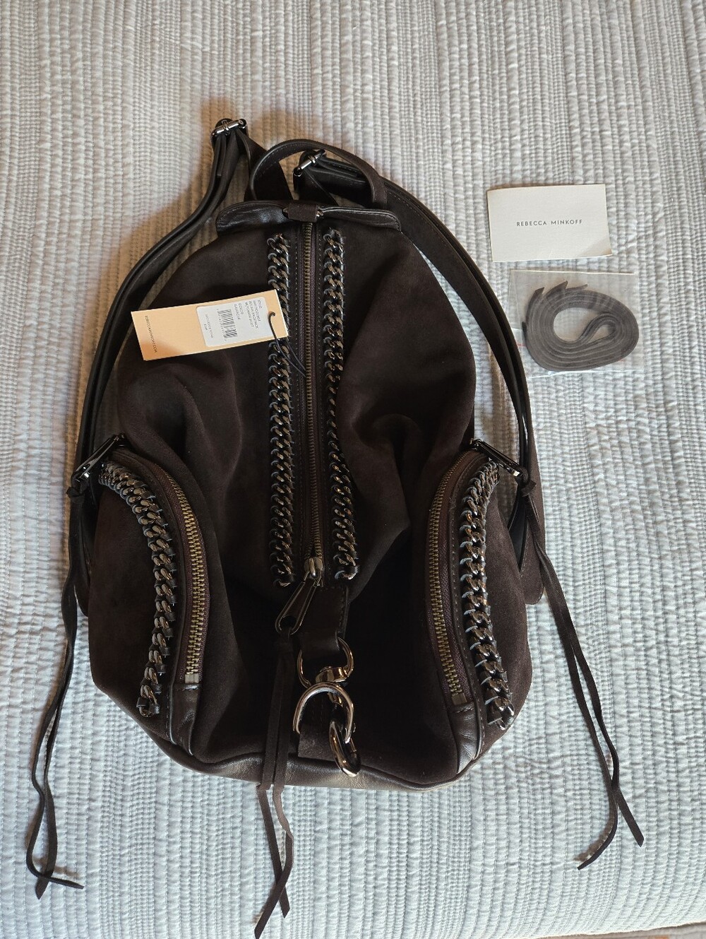 Rebecca Minkoff Brown Suede Backpack